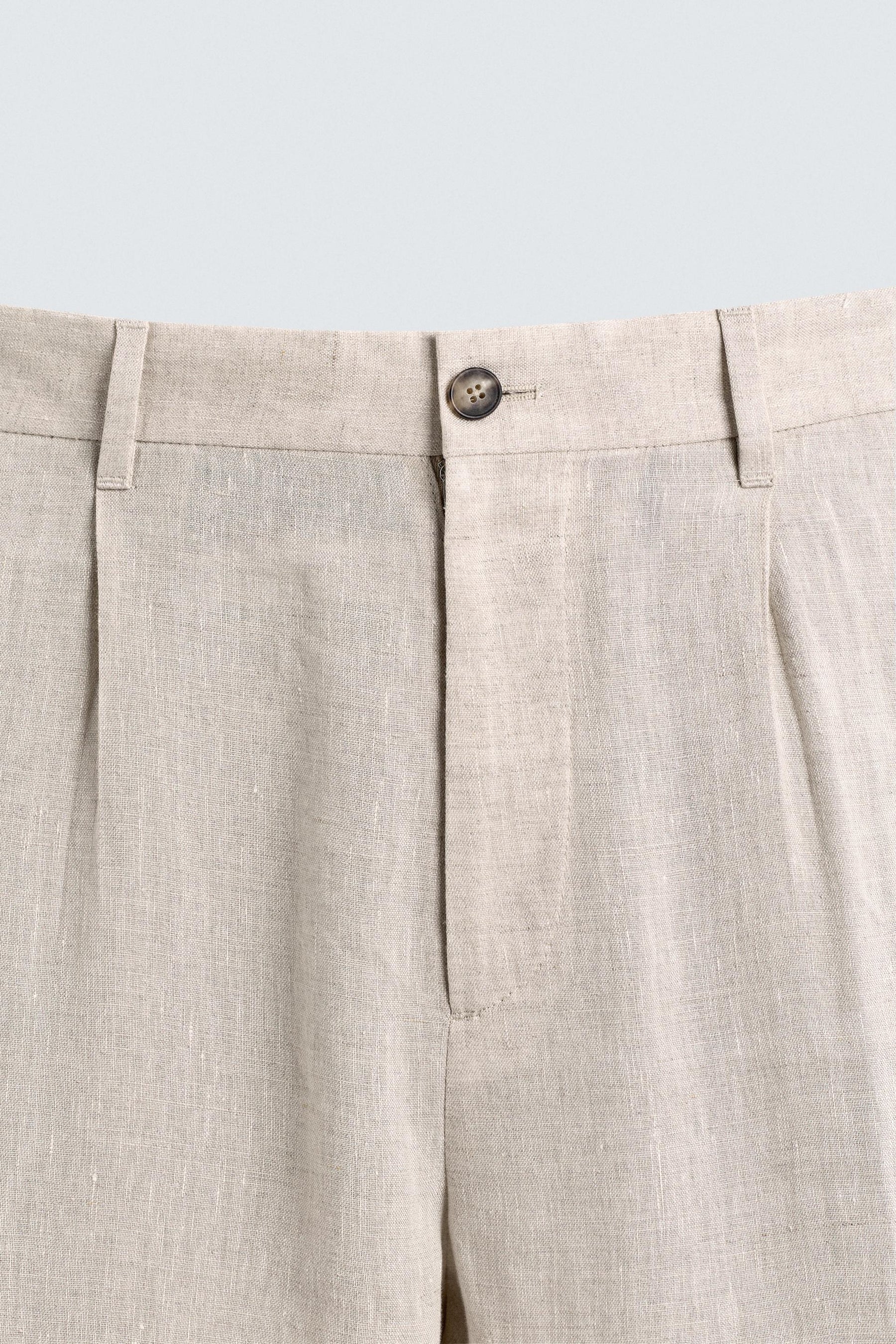 100% LINEN SUIT TROUSERS - Image 8