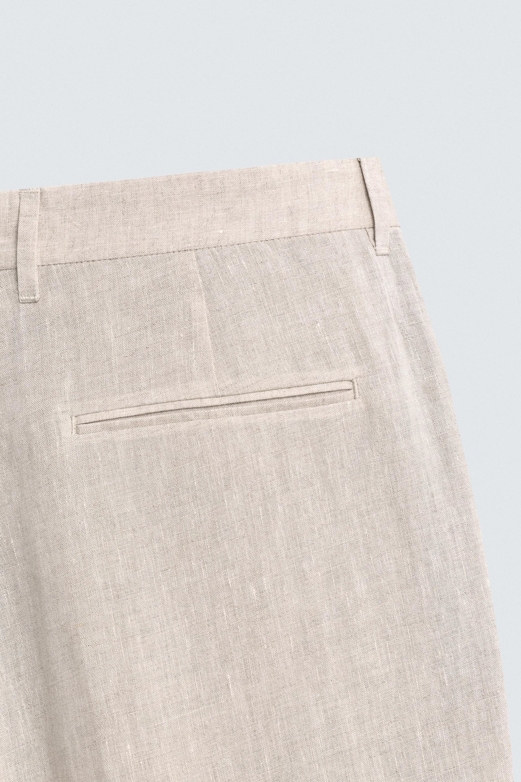 100% LINEN SUIT TROUSERS - Image 9