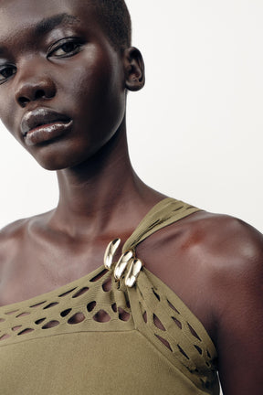 ASYMMETRIC KNIT TOP - Image 4