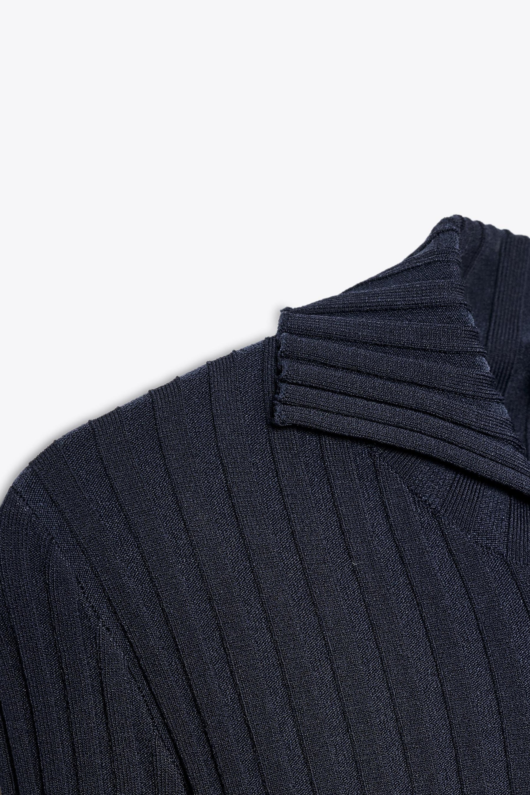 RIBBED KNIT POLO SHIRT - Image 6