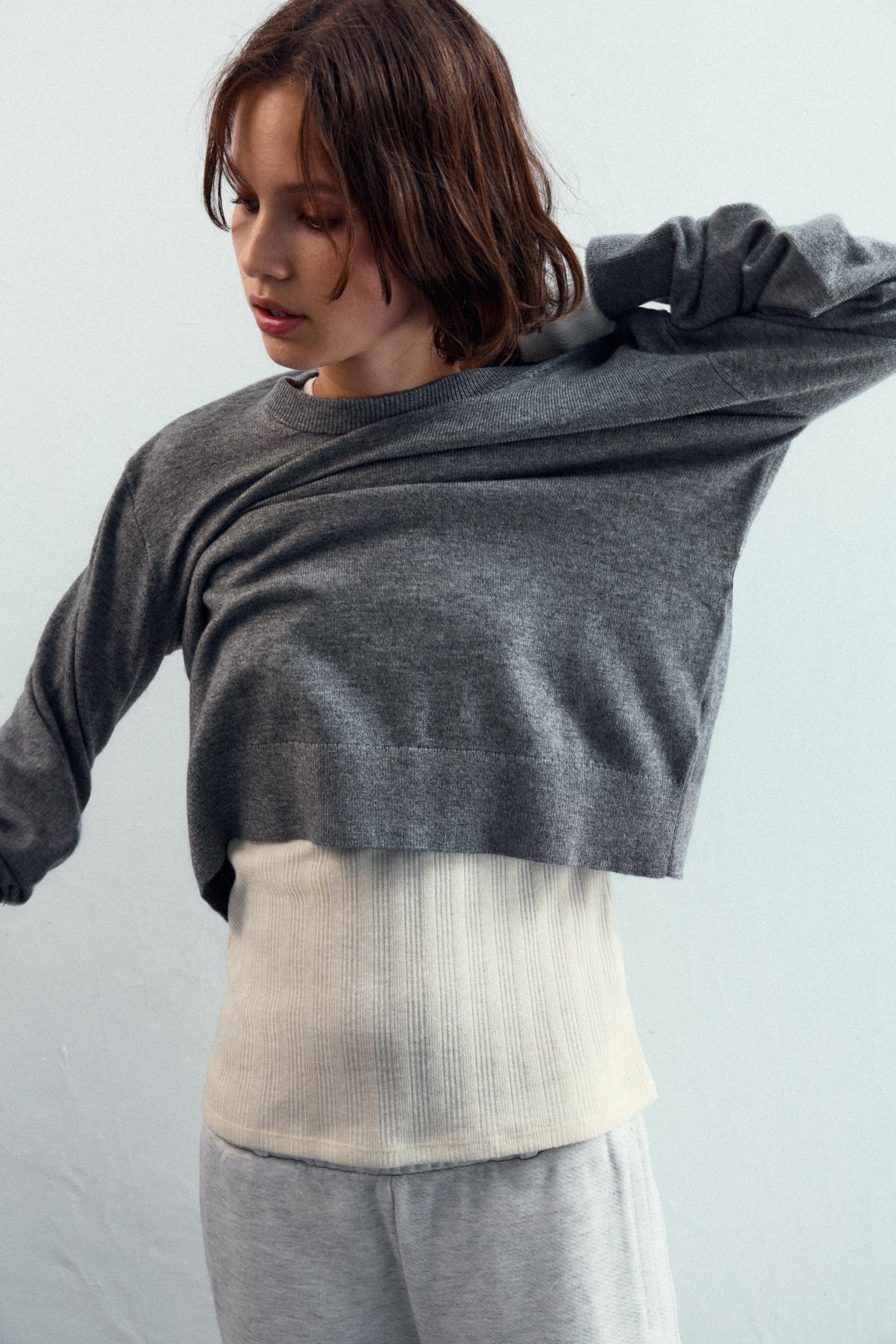 KNIT JUMPER WITH LACE-UP OPEN BACK - Image 2
