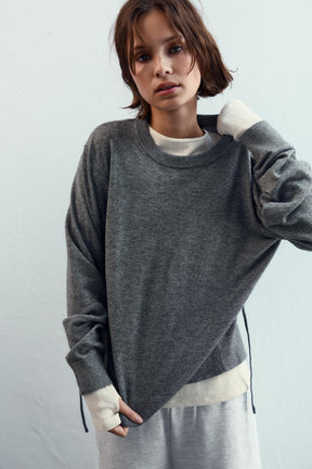 KNIT JUMPER WITH LACE-UP OPEN BACK - Image 3