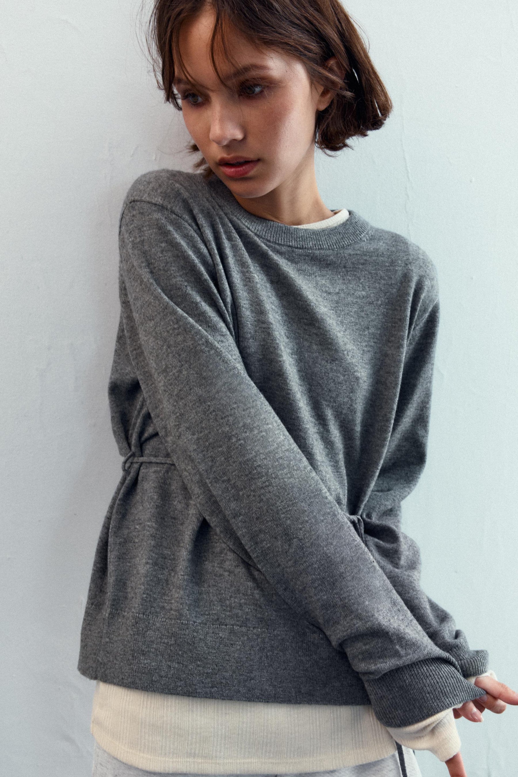 LACE-UP OPEN BACK JUMPER