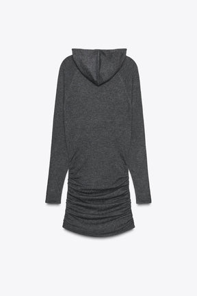HOODIE KNIT MINI DRESS - Image 8