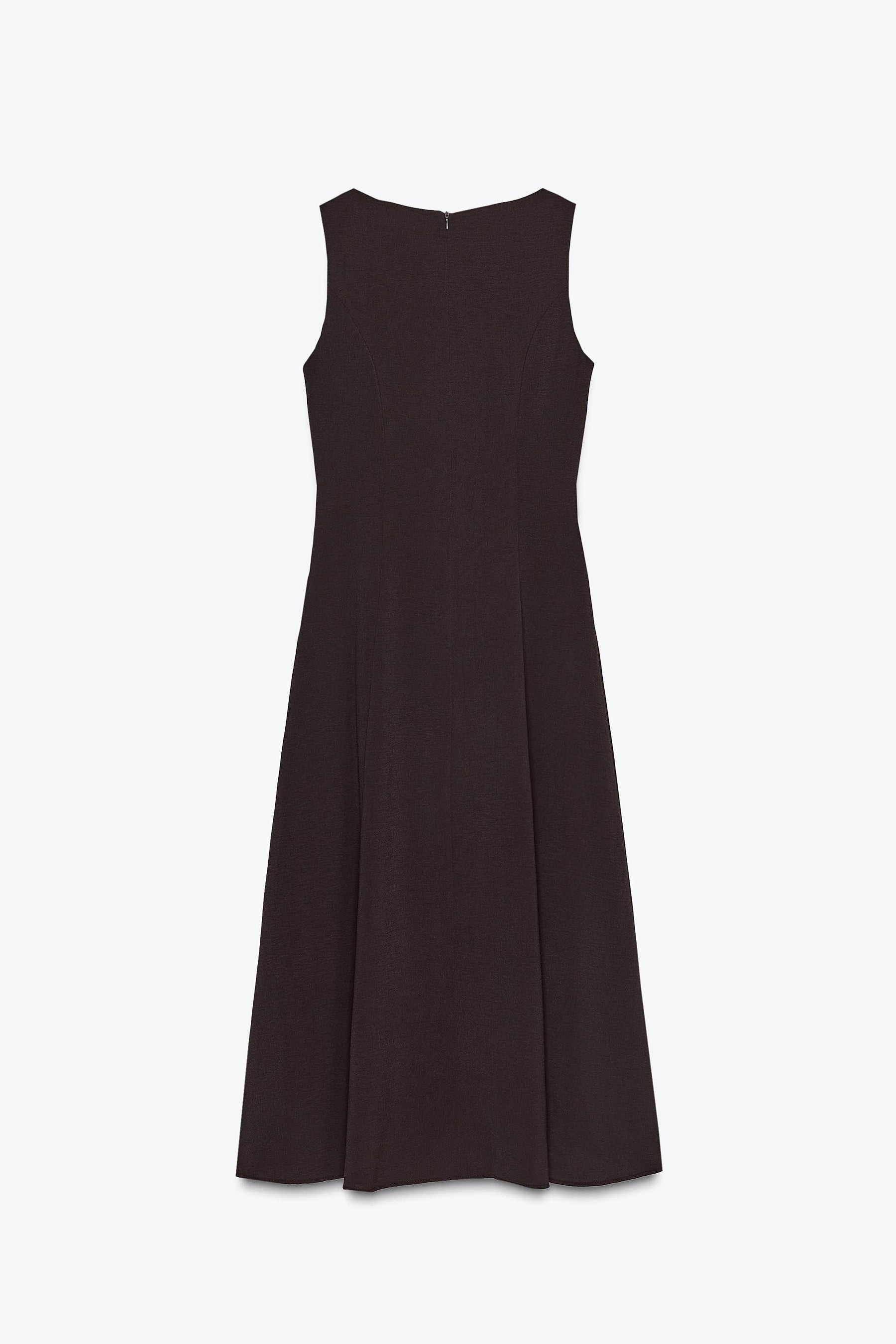 MIDI DRESS WITH BELT - Image 5