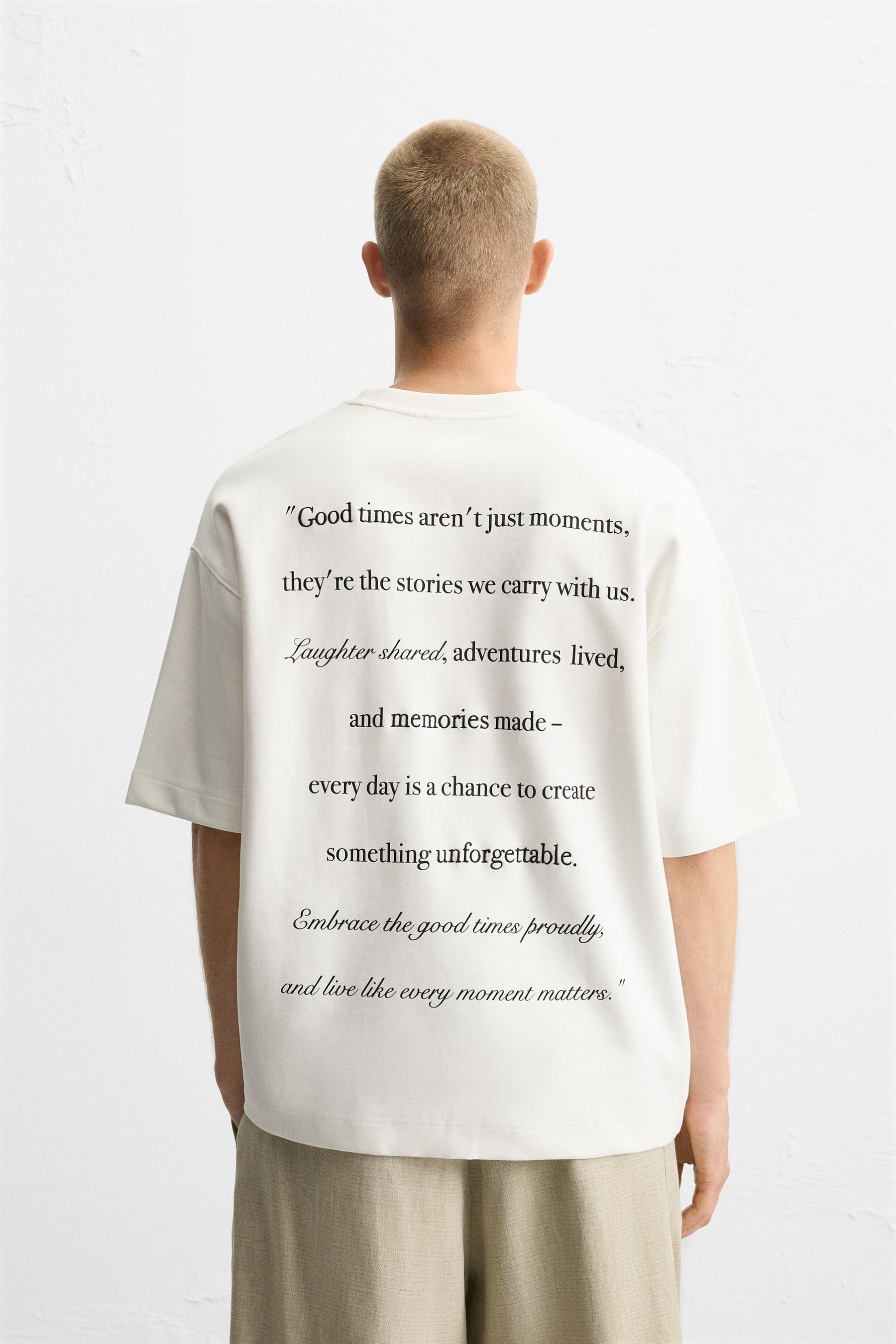 EMBROIDERED SLOGAN SWEATSHIRT - Image 3
