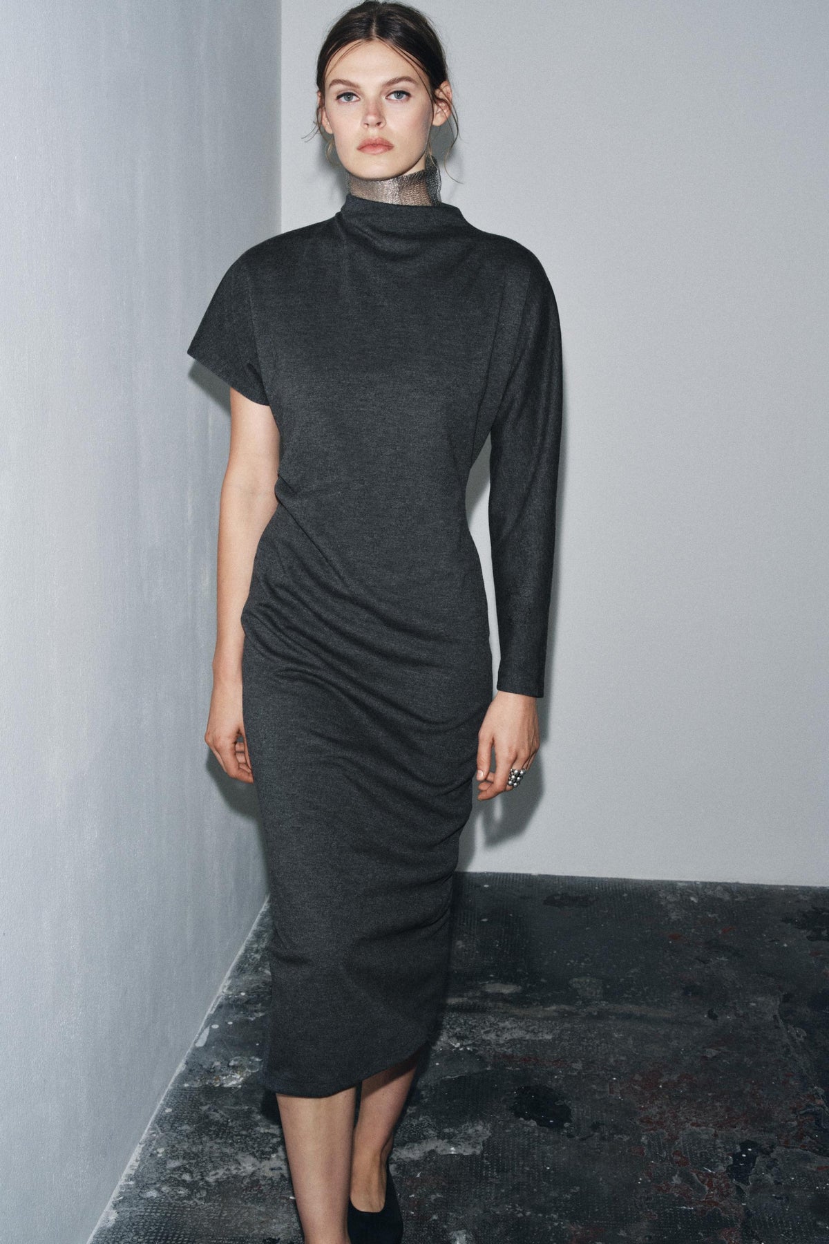 ASYMMETRIC LONG DRESS - Image 1