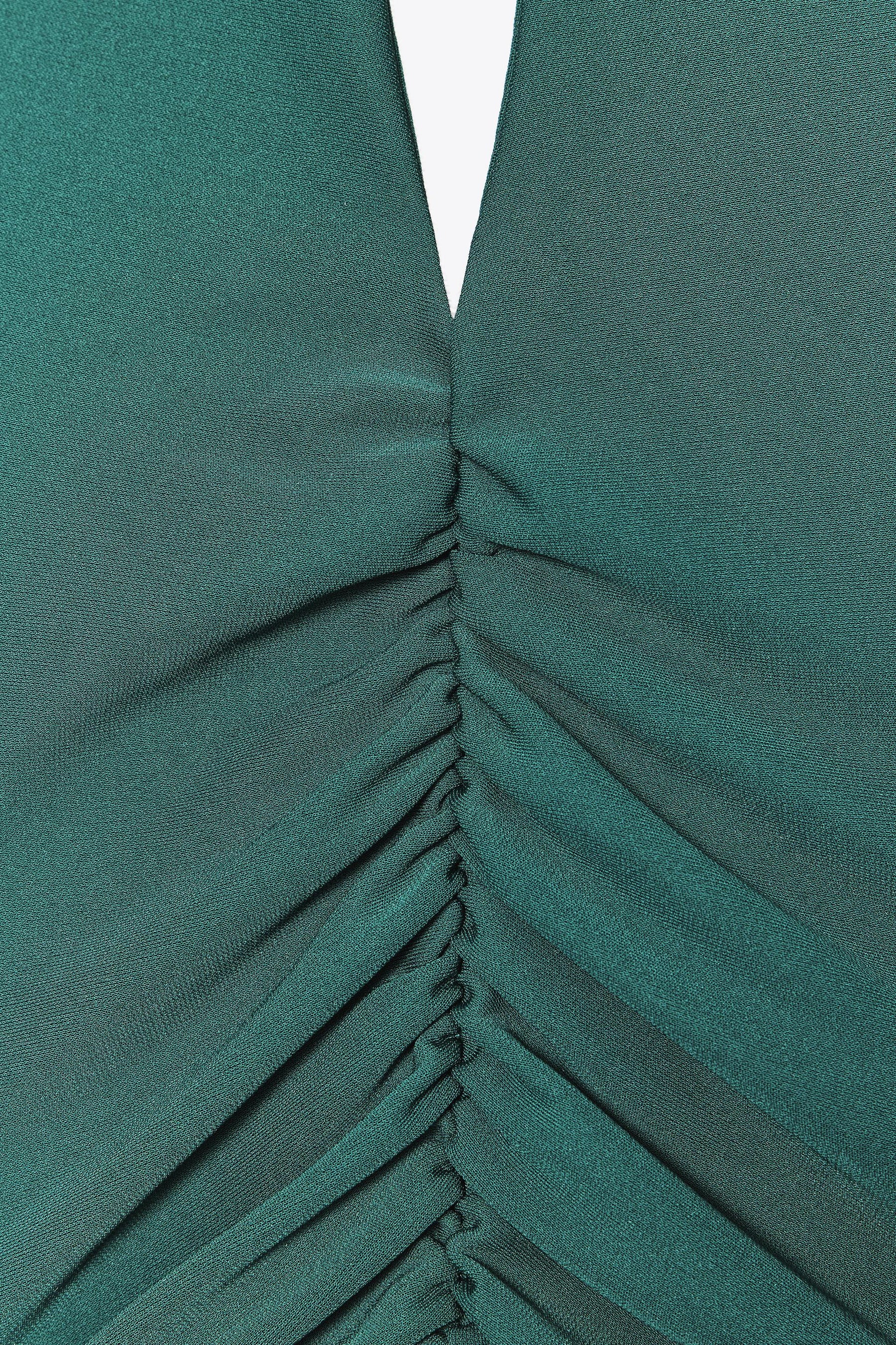 GATHERED HALTERNECK MAXI DRESS - Image 8