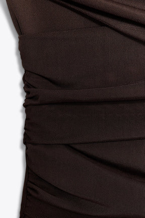 ASYMMETRIC TULLE BODYSUIT