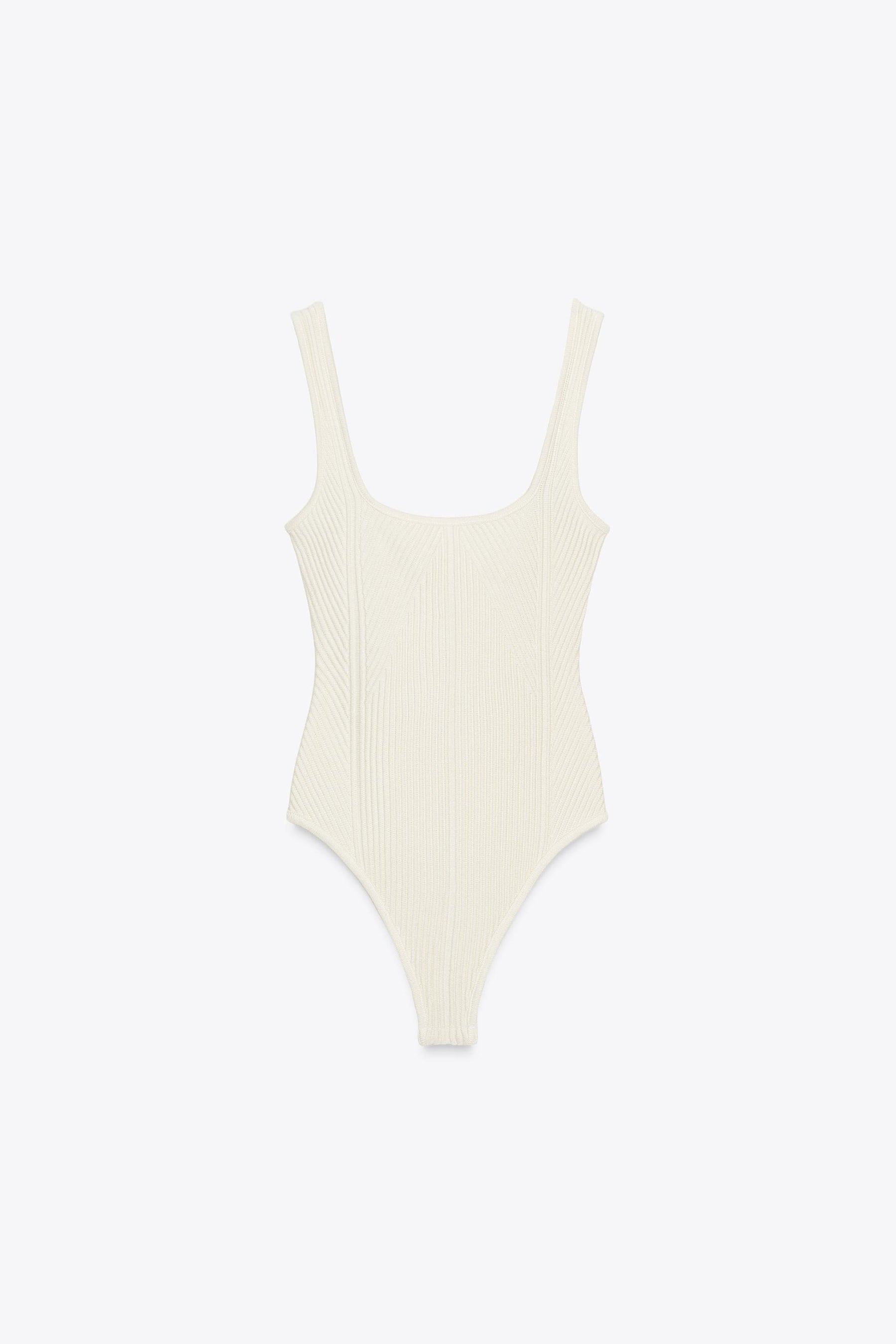 TEXTURED STRAPPY BODYSUIT