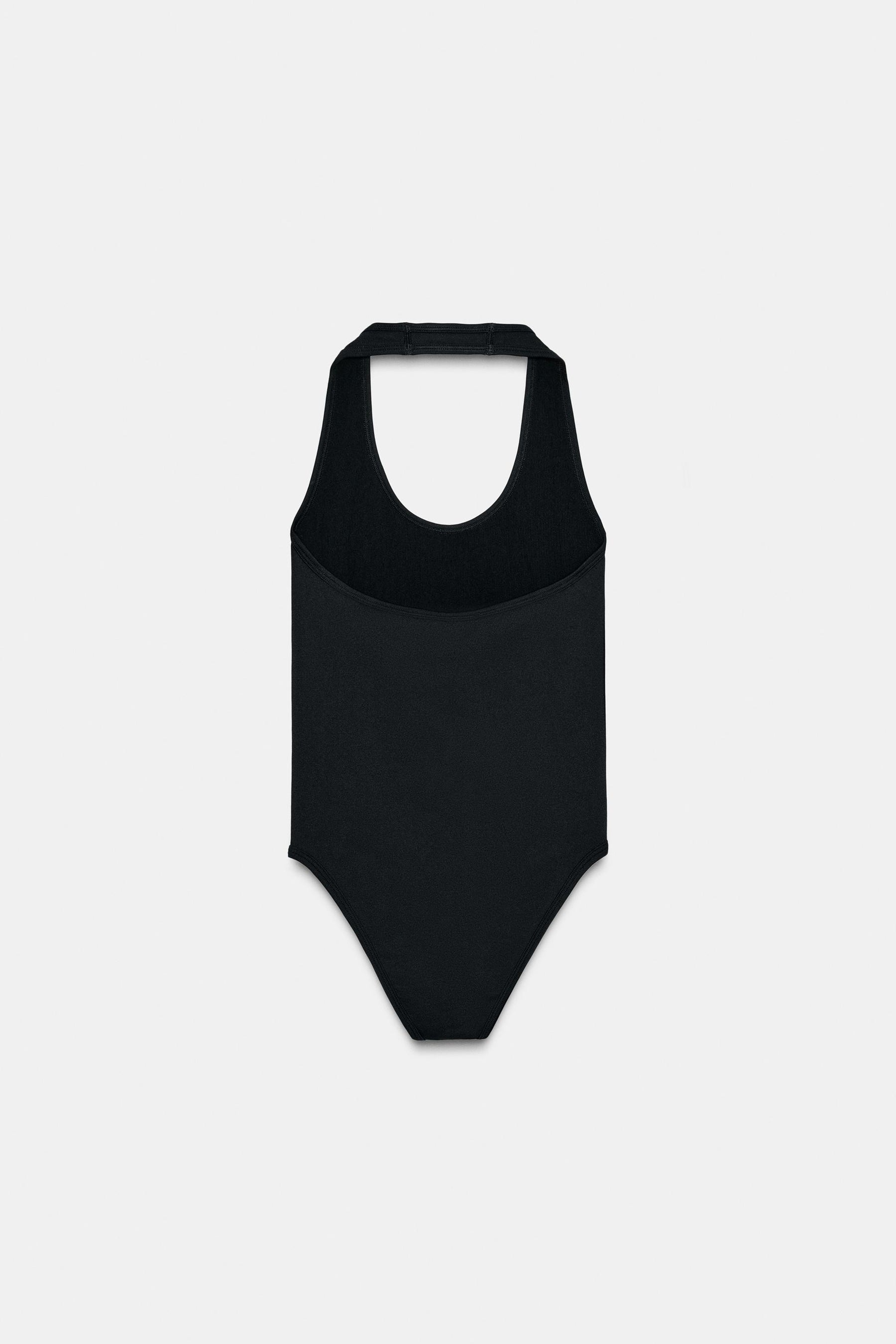 SEAMLESS HALTER BODYSUIT