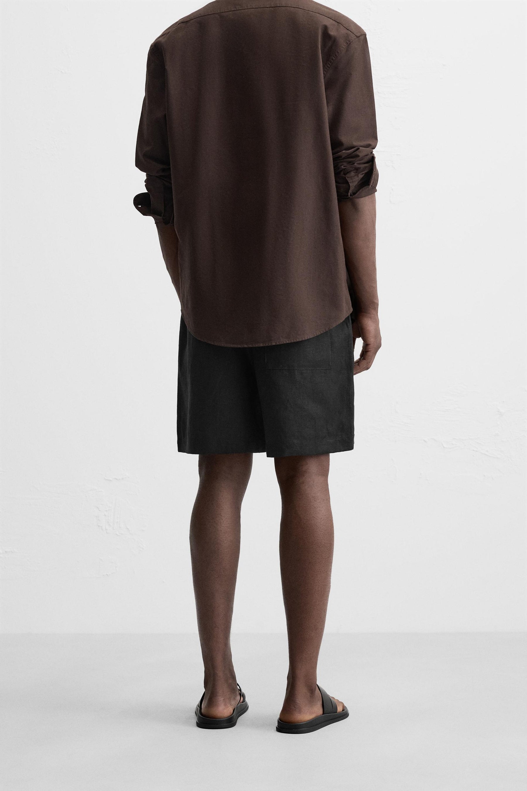 100% LINEN BERMUDA SHORTS - Image 3