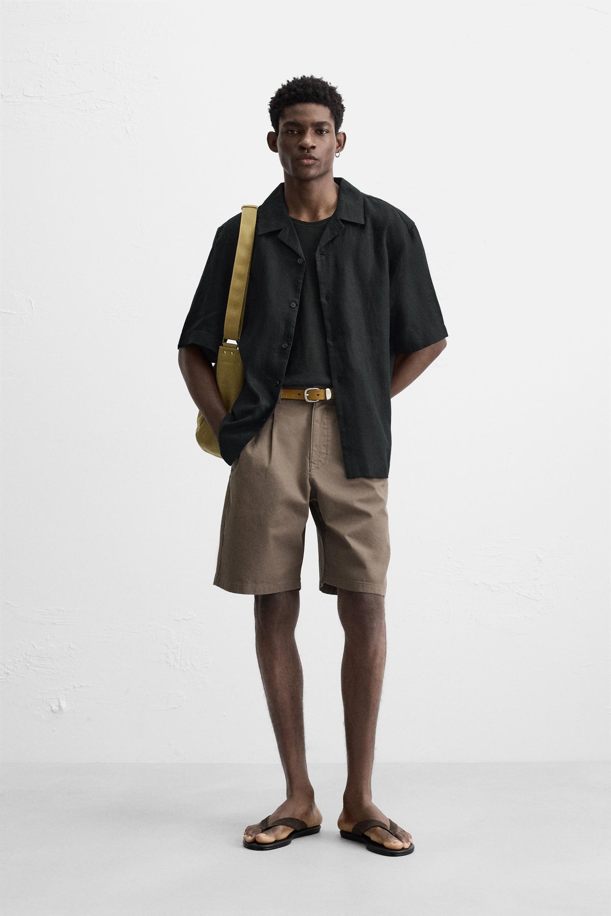 RELAXED FIT LINEN SHIRT - Image 1