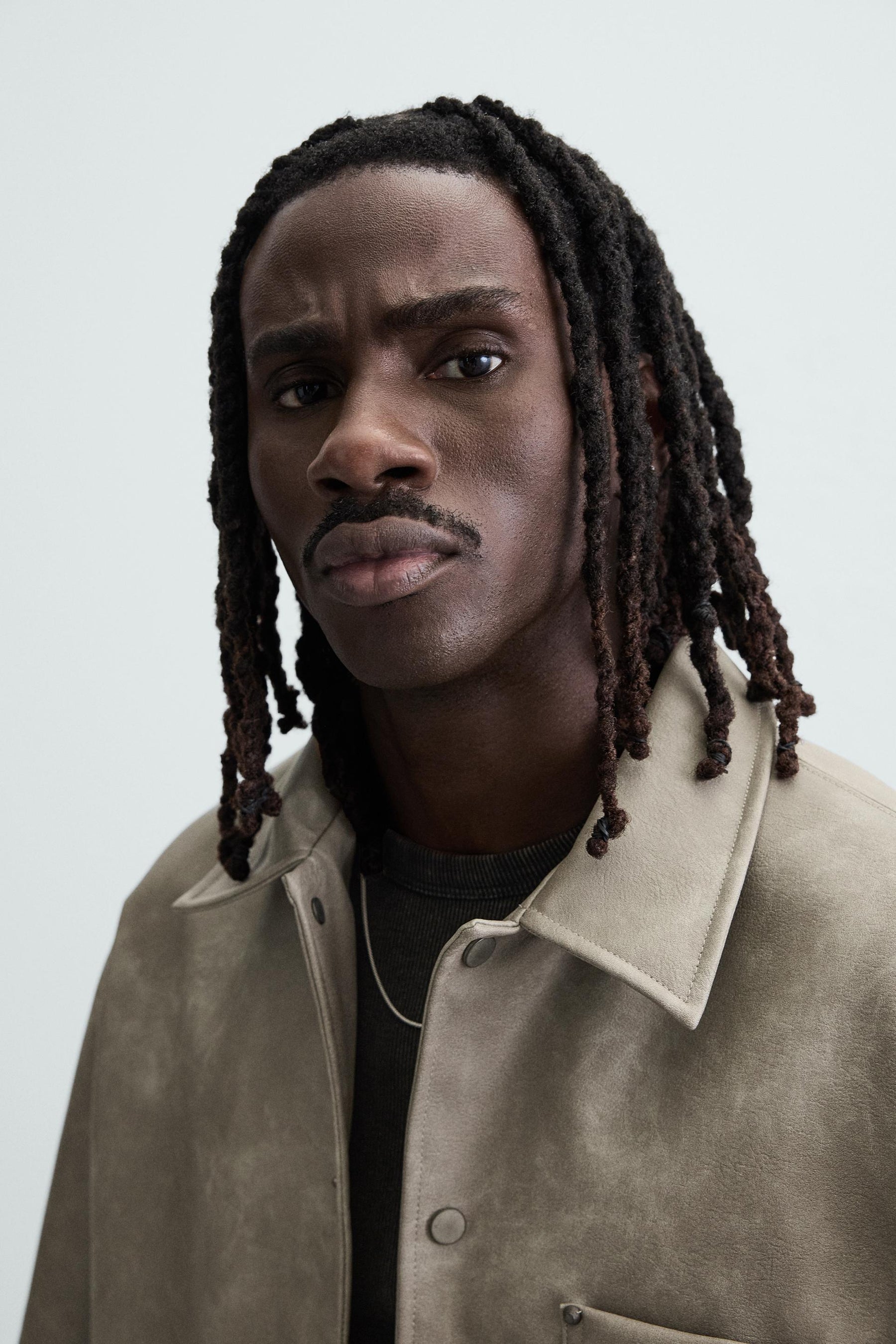 LEATHER EFFECT OVERSHIRT - Image 6