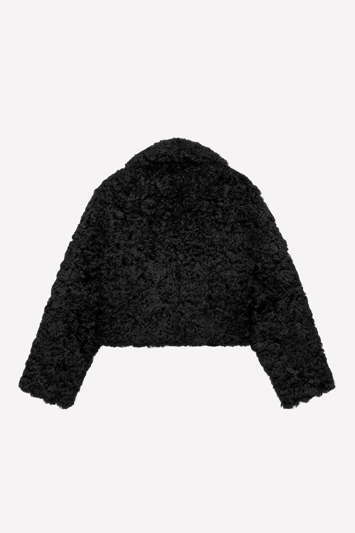 Reversible leather effect jacket