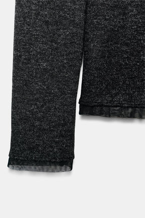 Tulle-Trimmed T-Shirt