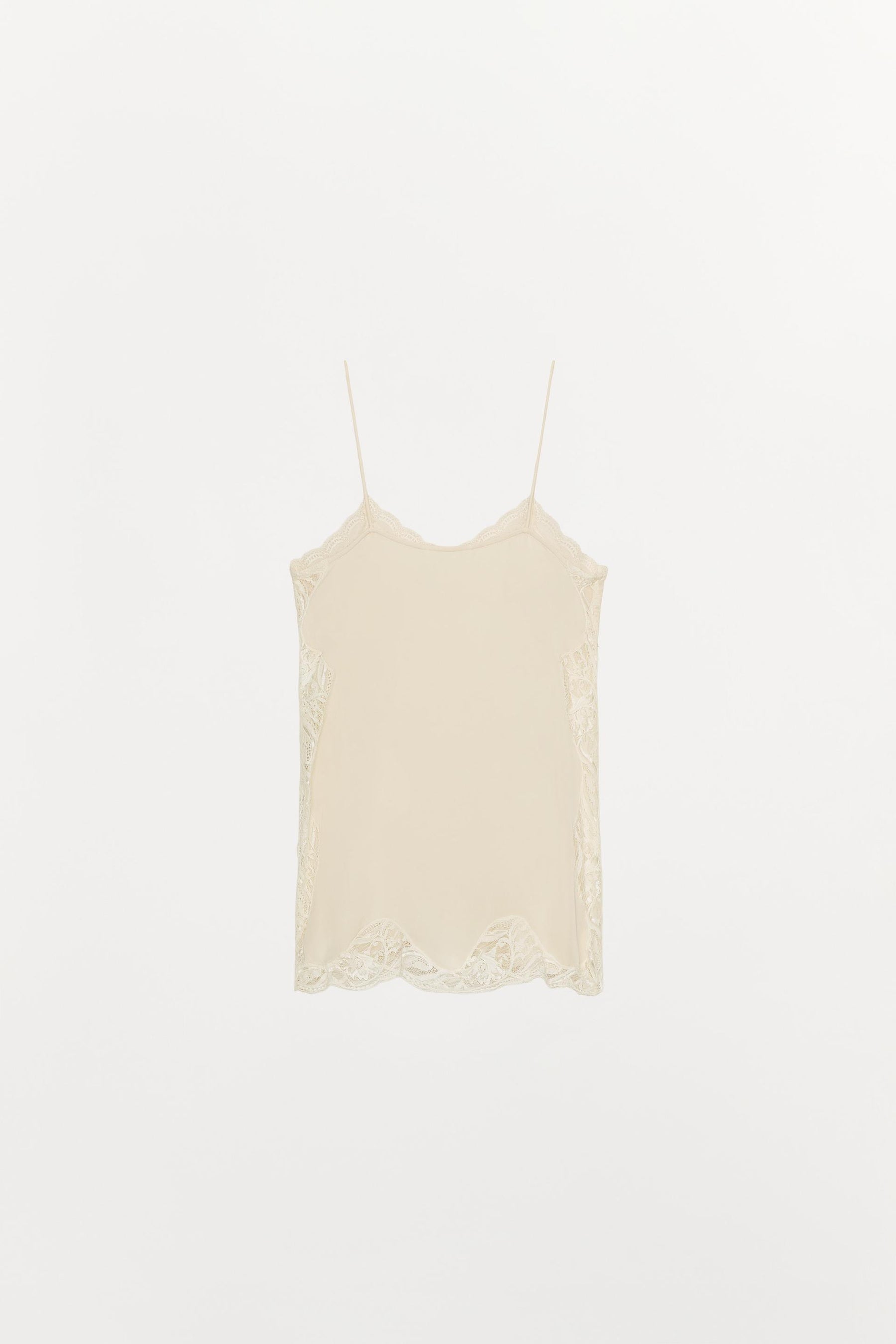 Lace-Trimmed Camisole Top