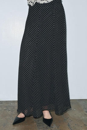 Polka Dot Long Skirt