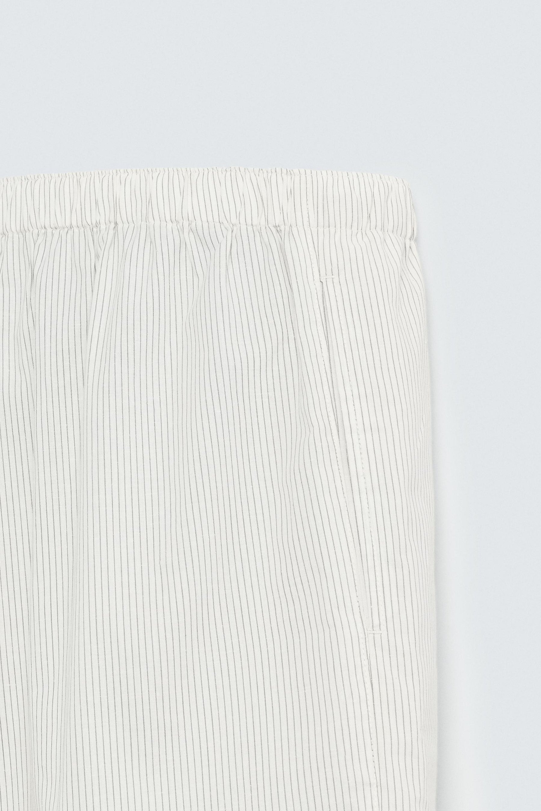 COTTON-HEMP STRIPED BERMUDA SHORTS - Image 9