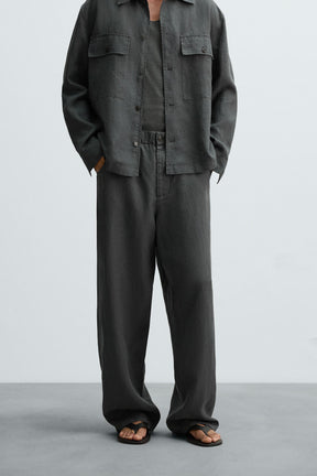 100% HEMP RELAXED FIT TROUSERS - Image 2