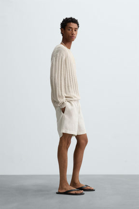 100% HEMP BERMUDA SHORTS - Image 4