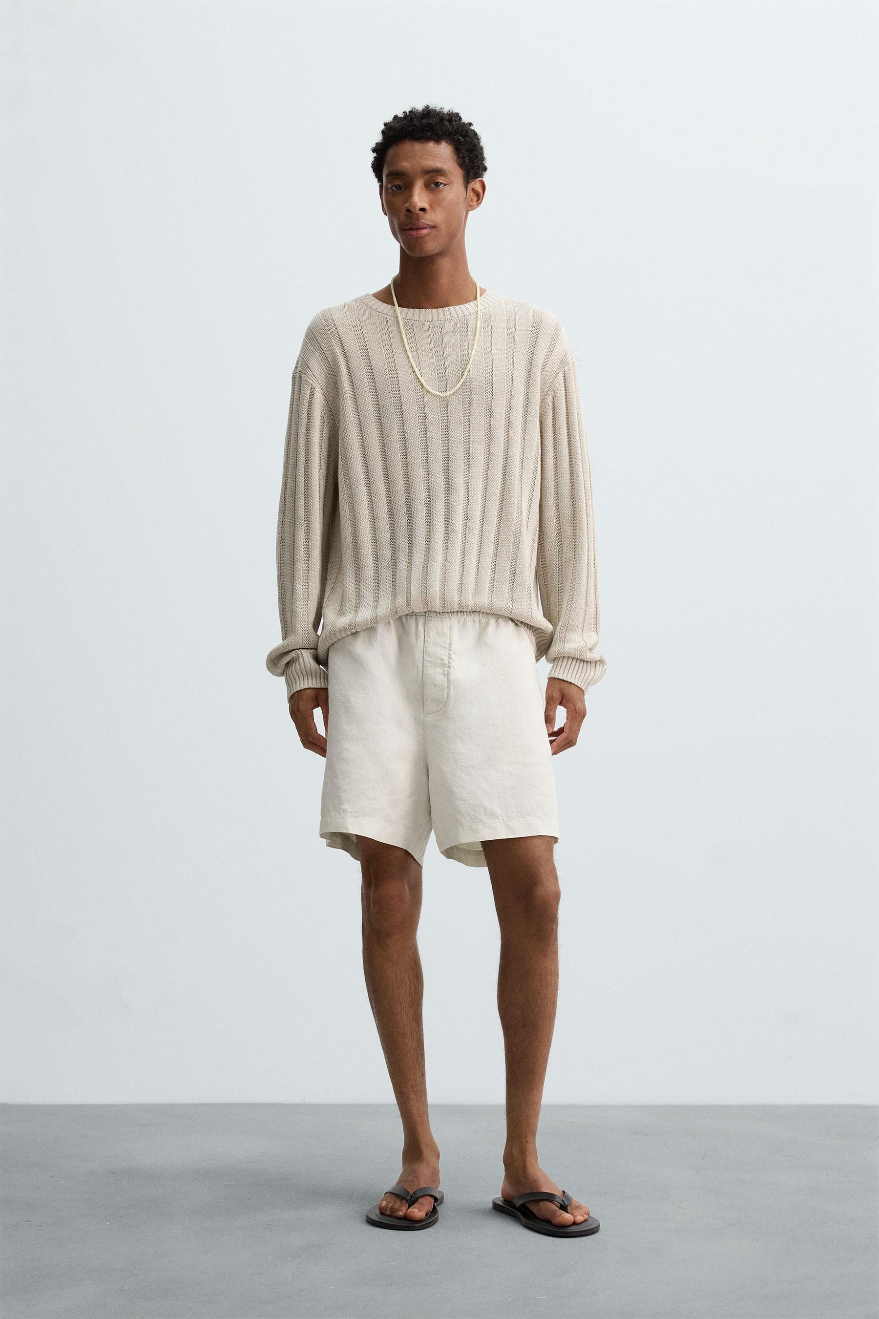 100% HEMP BERMUDA SHORTS - Image 1