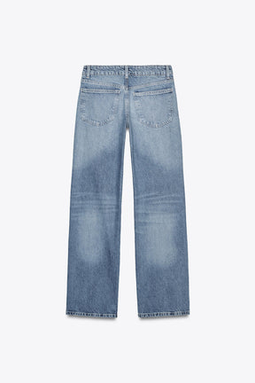 Mid-Waist Wide-Leg Jeans