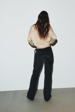 Studded Flare Trousers