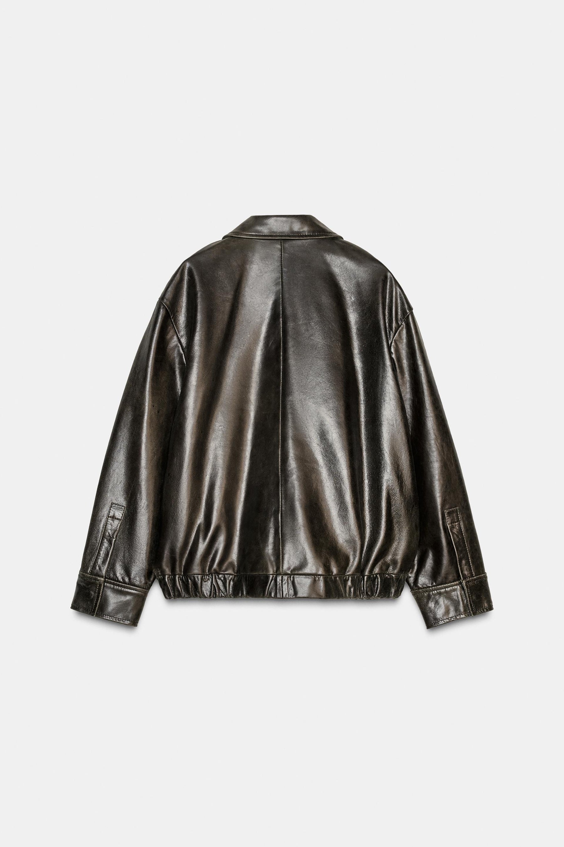 Leather Bomber Jacket Limited