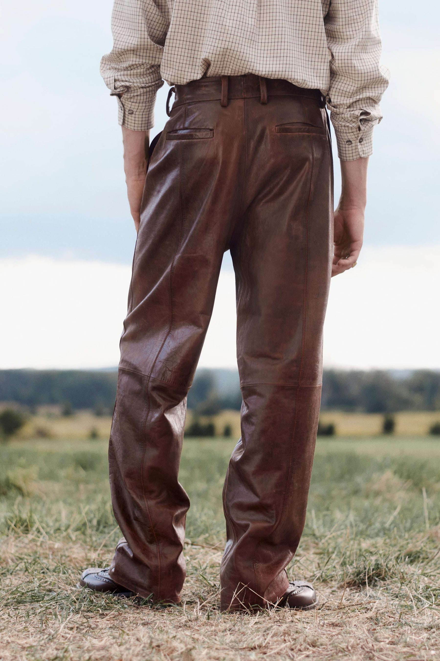 LIMITED EDITION LEATHER SUIT TROUSERS - Image 3