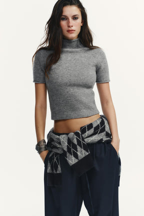 SOFT KNIT SHORT SLEEVE JUMPER - Image 2