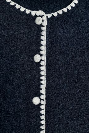 CONTRAST EMBROIDERED CARDIGAN - Image 7