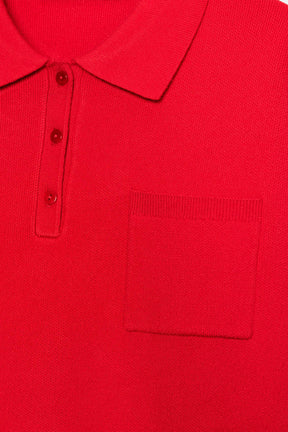 Knit Polo Shirt
