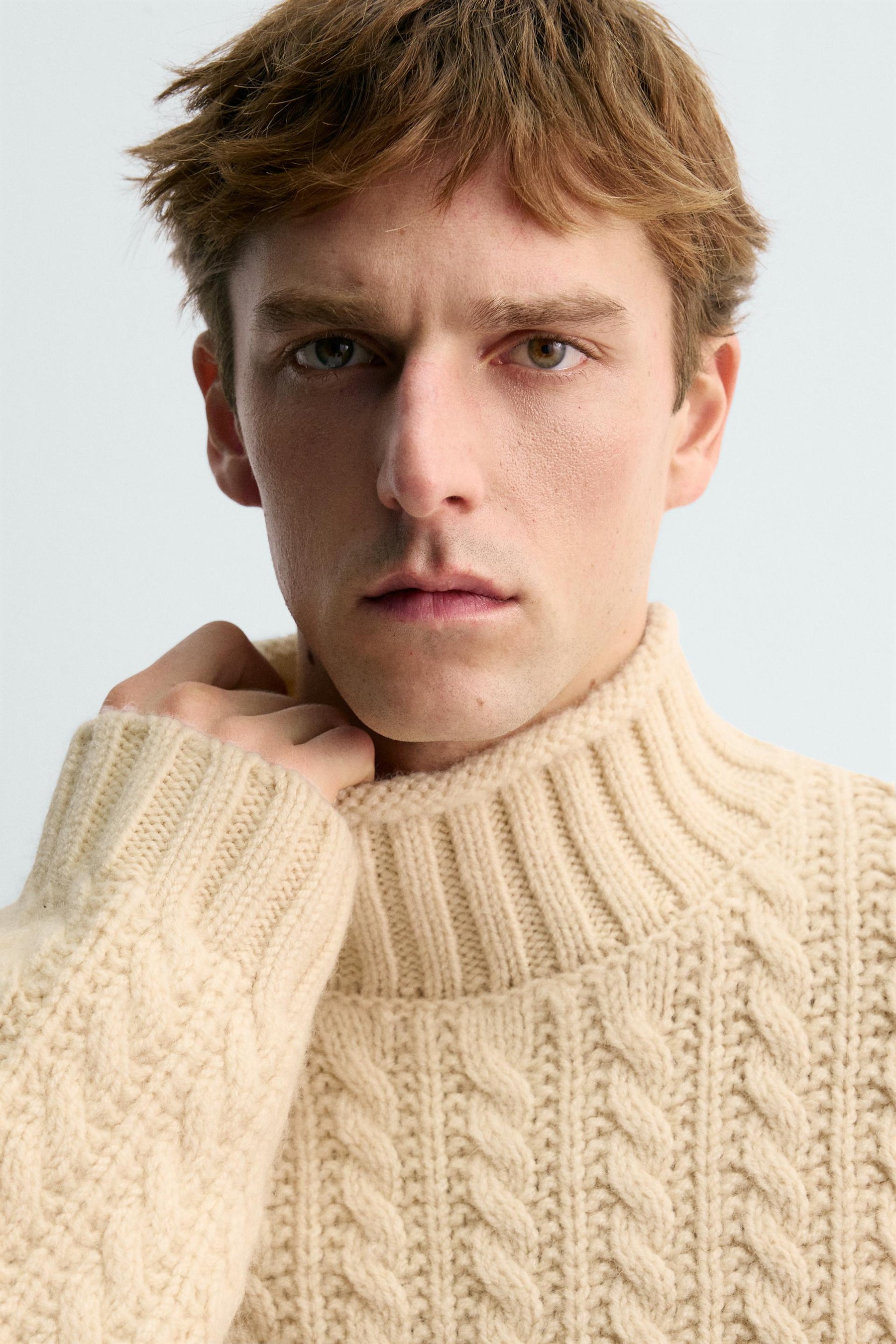 AARON LEVINE X CABLE KNIT WOOL JUMPER - Image 5