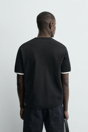 RELAXED FIT KNIT T-SHIRT - Image 3