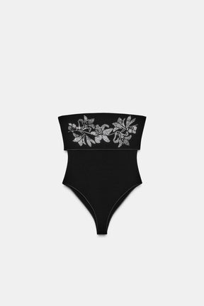 Sparkly stretch bodysuit