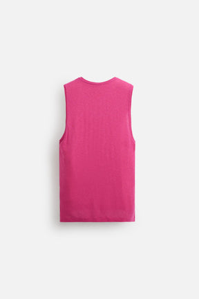 VISCOSE-LINEN TANK TOP - Image 6