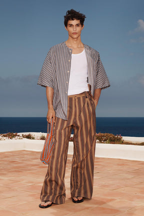 LIMITED EDITION STRIPED TROUSERS WITH BELT - Image 1