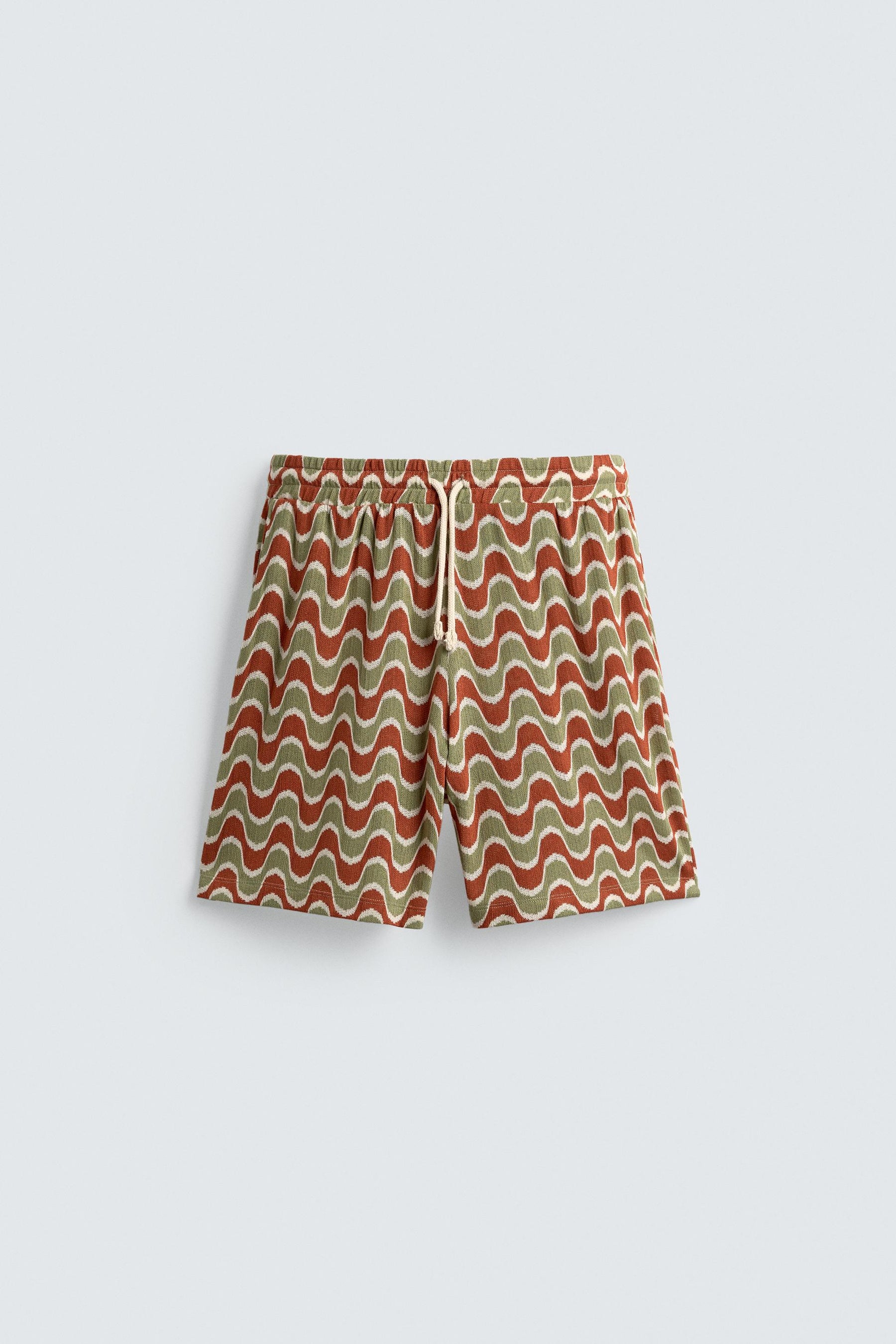GEOMETRIC JACQUARD BERMUDA SHORTS - Image 7