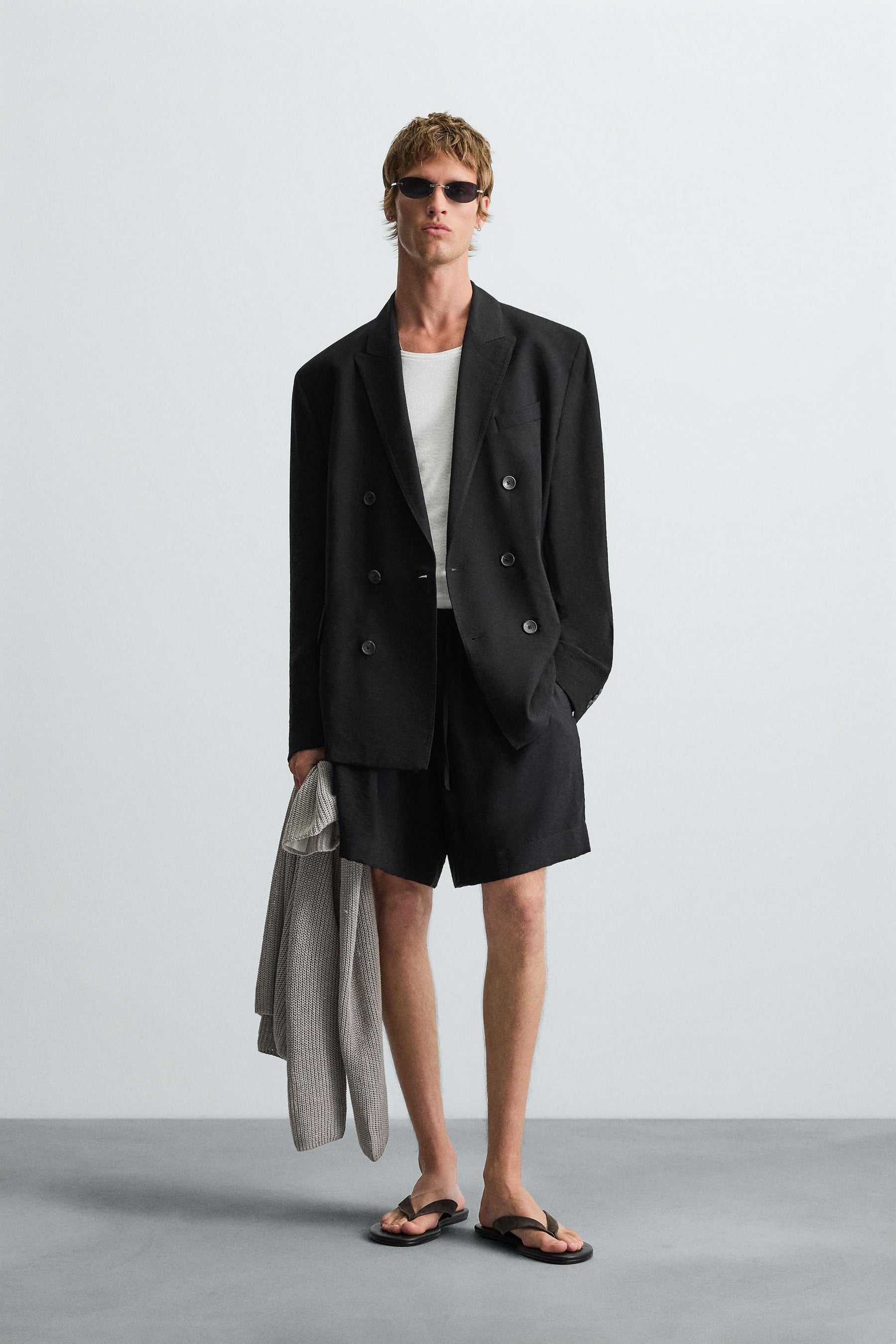 RELAXED FIT FLUID BLAZER - Image 1