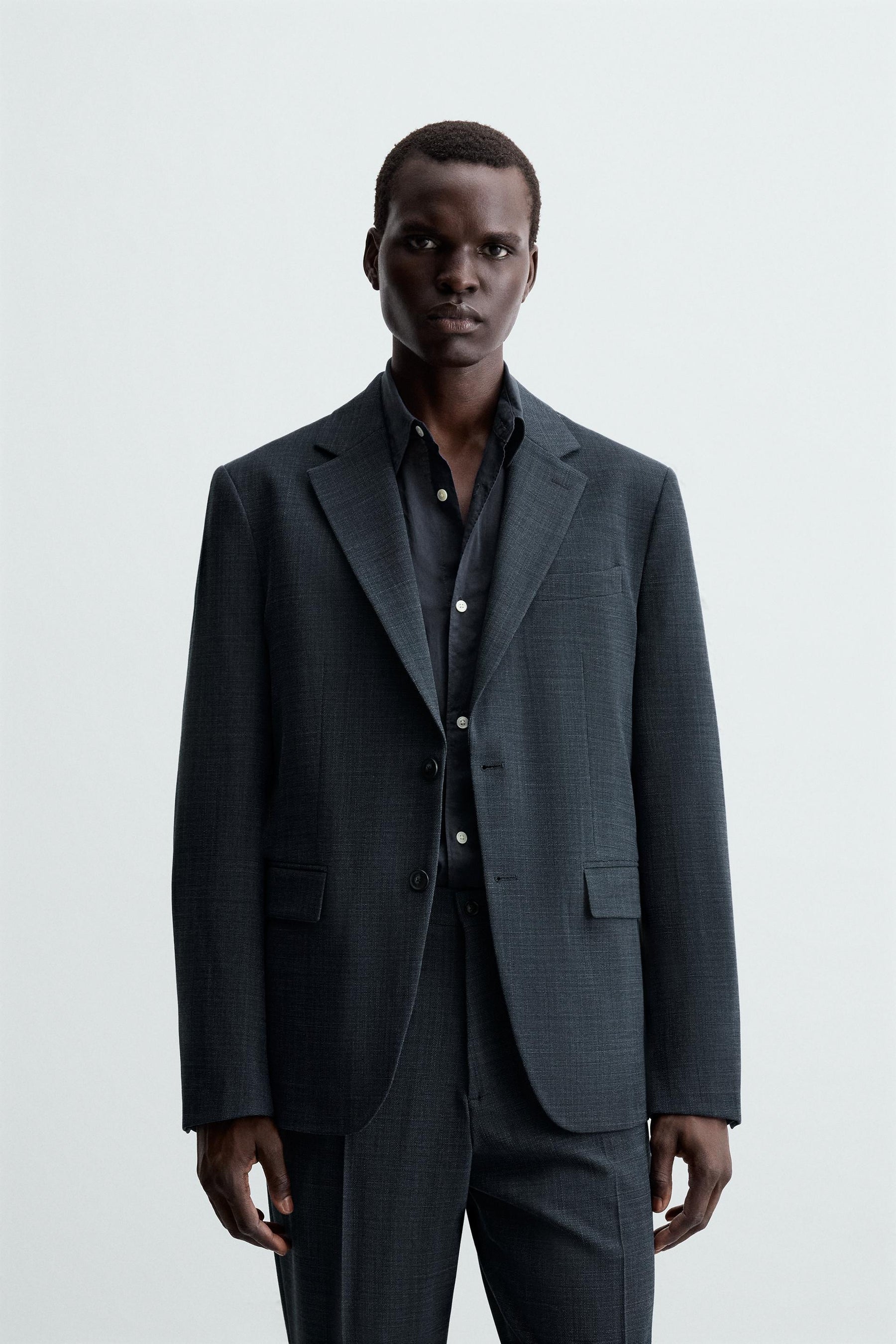 TEXTURED SUIT BLAZER - Image 2