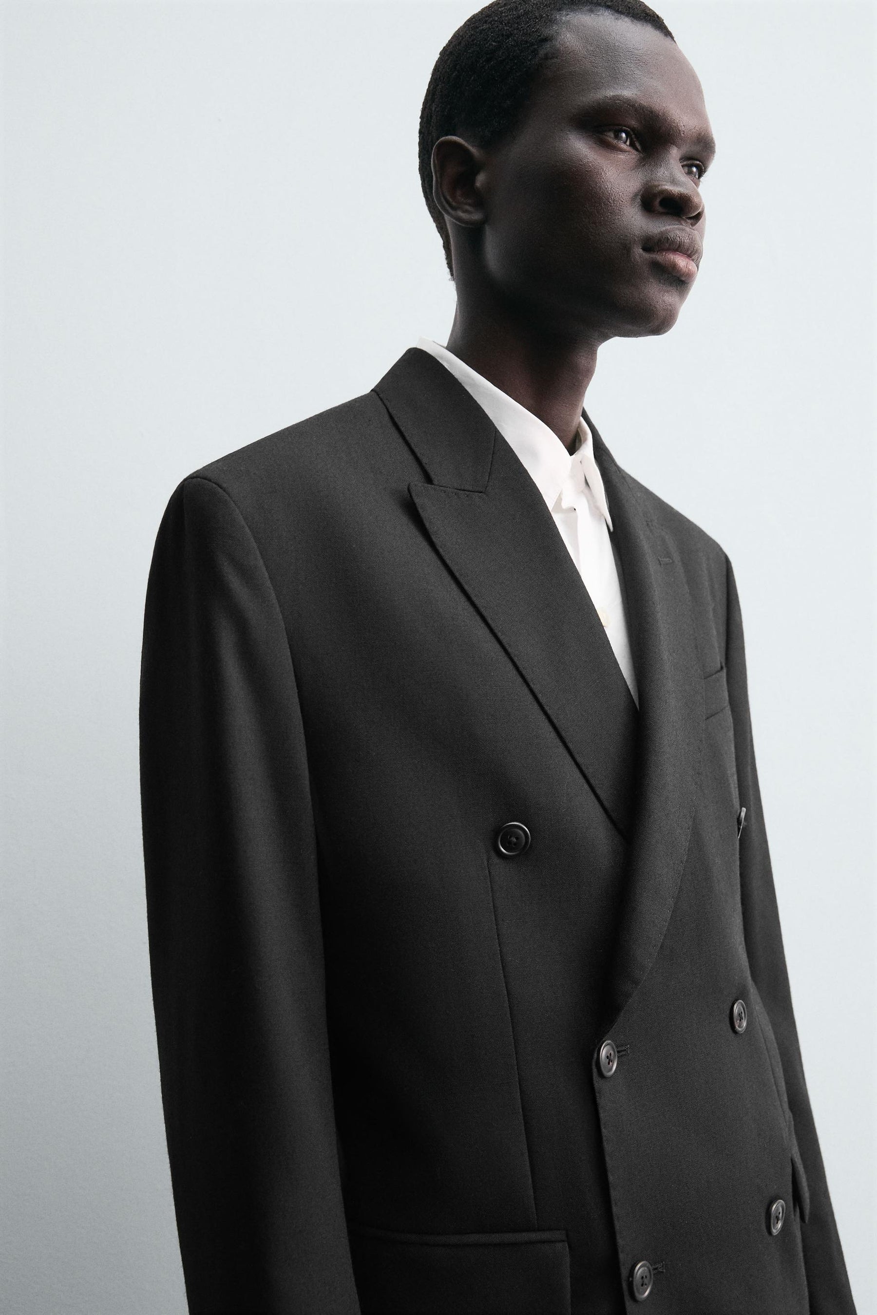 DOUBLE-BREASTED WOOL SUIT BLAZER - Image 7