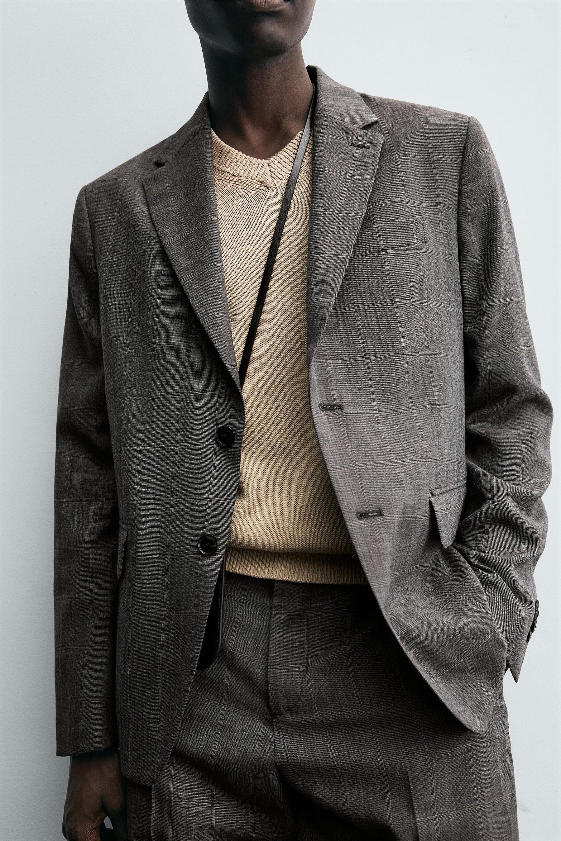 CHECK SUIT BLAZER - Image 6