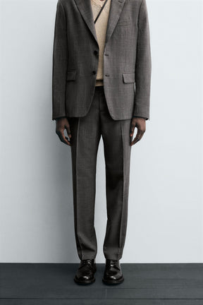 CHECK SUIT TROUSERS - Image 2