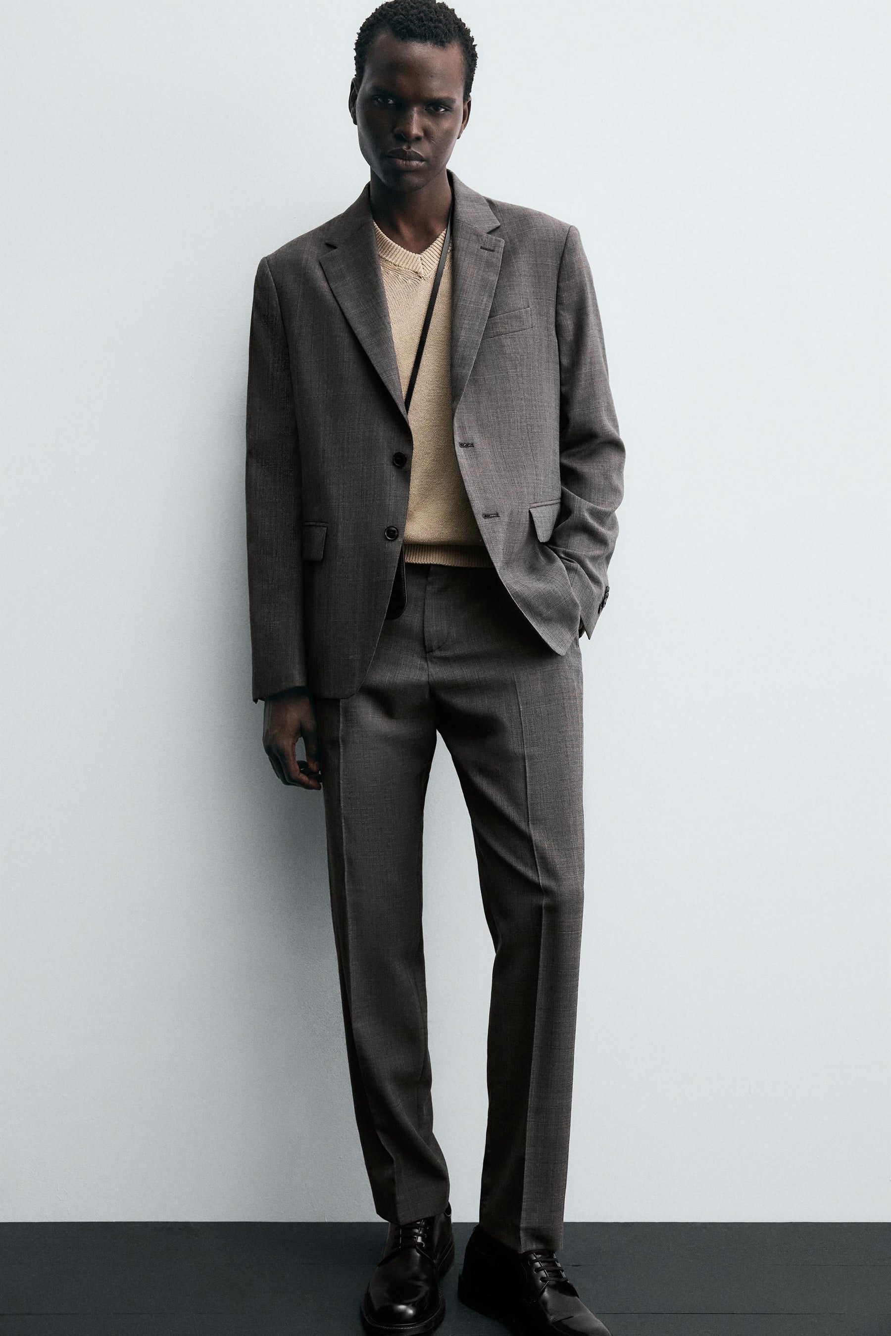 CHECK SUIT TROUSERS - Image 5