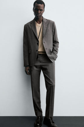 CHECK SUIT TROUSERS - Image 5