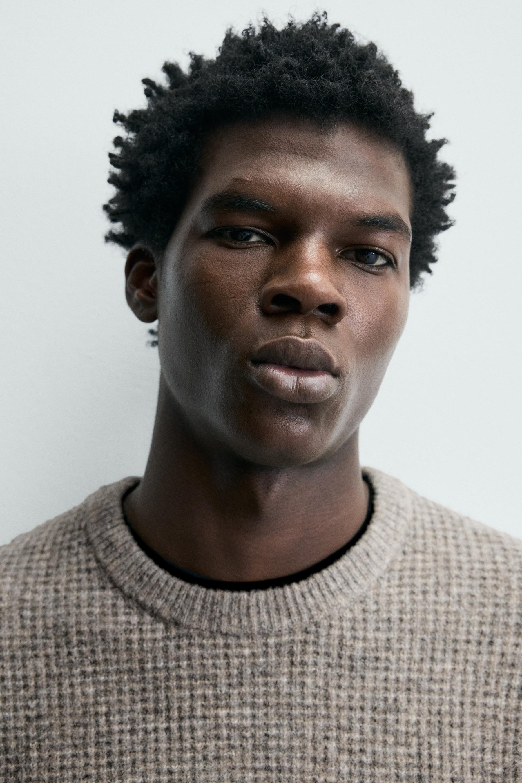 REGULAR FIT WAFFLE-KNIT JUMPER - Image 5