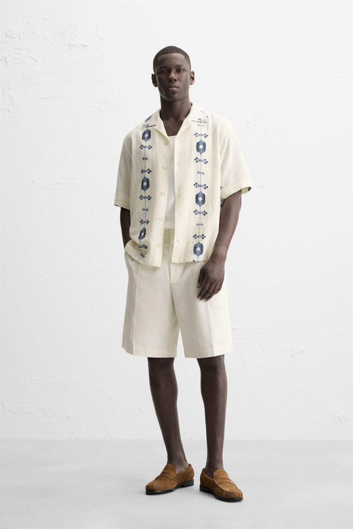 CONTRAST JACQUARD SHIRT - Image 1