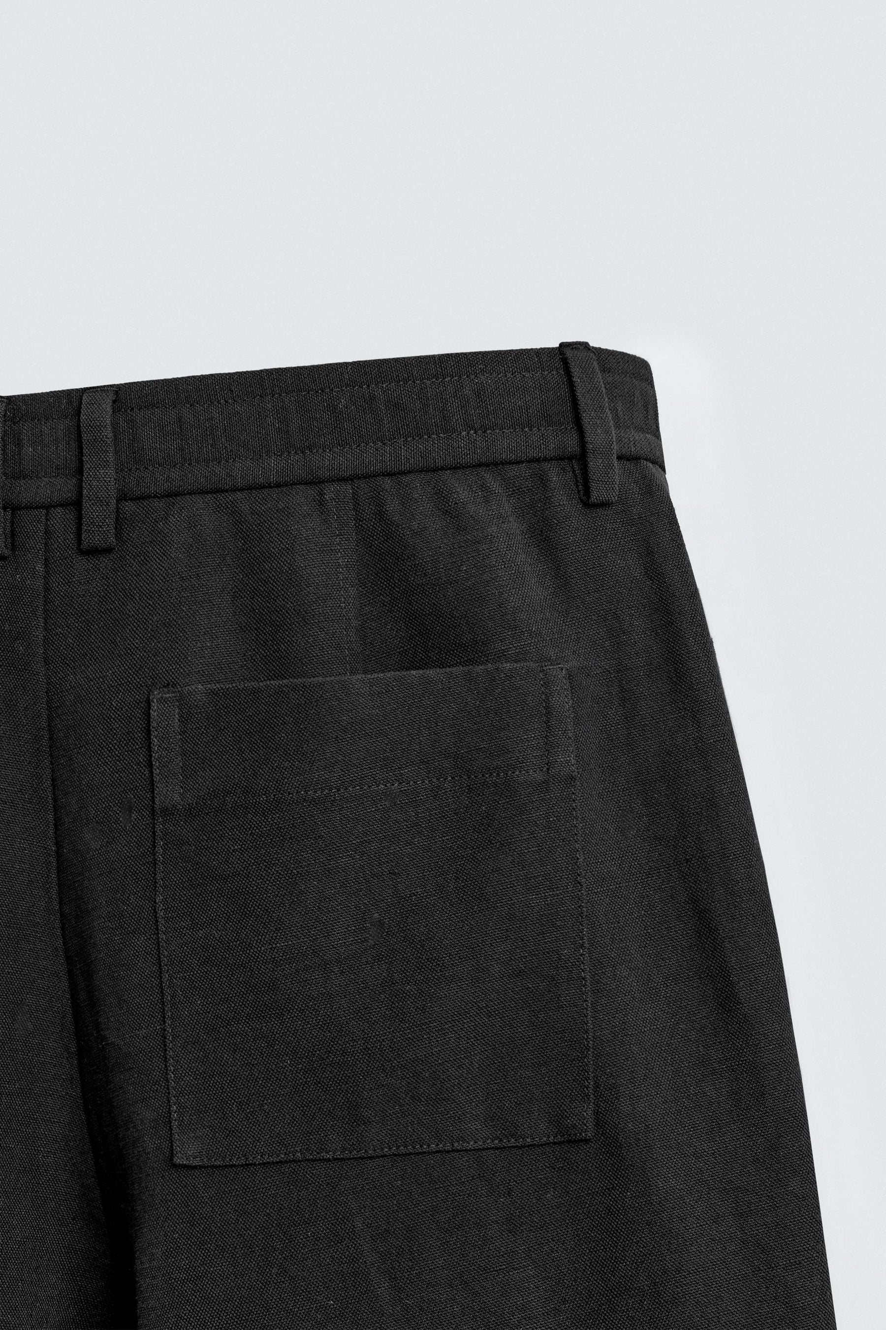 COTTON/LINEN SUIT TROUSERS - Image 10