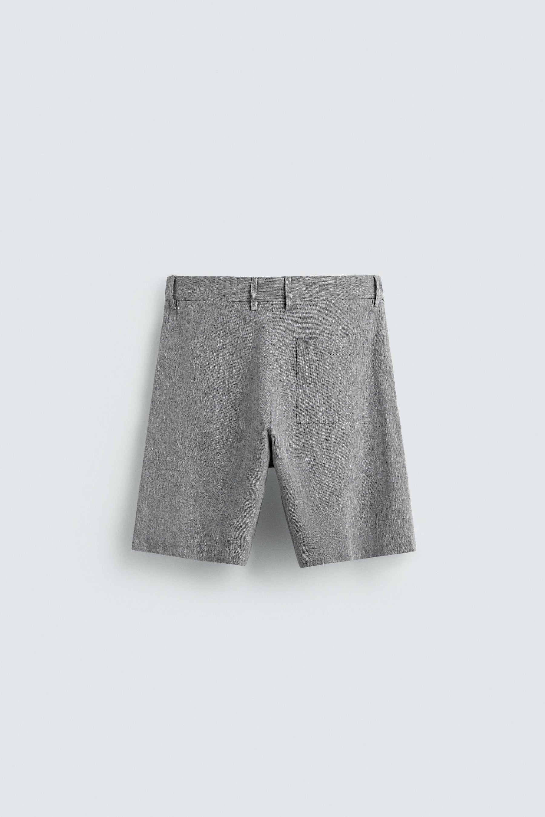 COTTON/LINEN BERMUDA SHORTS - Image 7